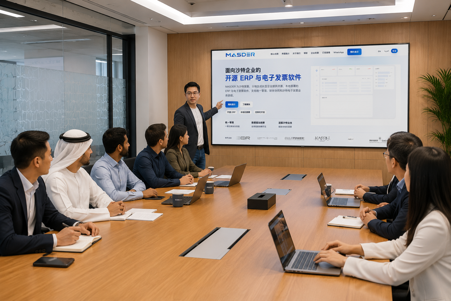 MASDER team meeting and ERP solution presentation